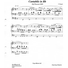 Cantabile in Bb  / F Chopin